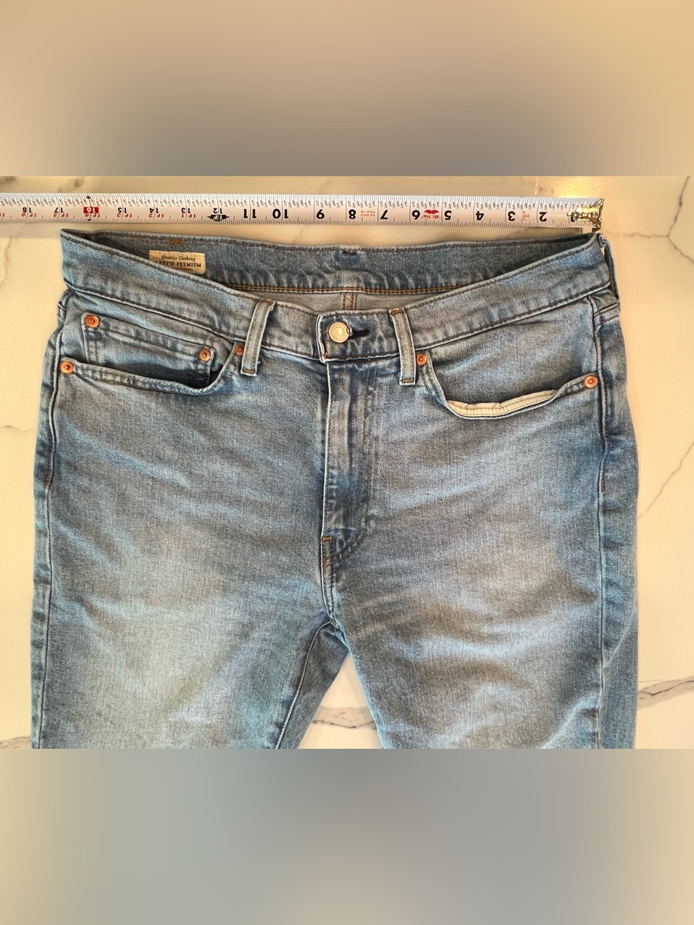 Vintage big E premium Levis Men's Straight-Leg Jeans - Picture 8 of 14